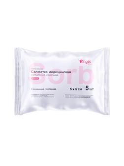 Перевяз. ср-ва Салфетки сорб. неткан. мед. стер. 5x5,5шт/уп, 8 сл. Angel
