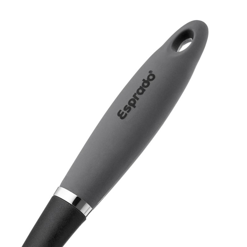 Ложка Gris с прорезями, нейлоновая, ручка: термопласт. резина, L=33см