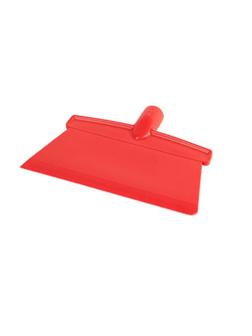 Скребок для пола FBK 270x110мм, цельнолитой пластик красный 28283-3