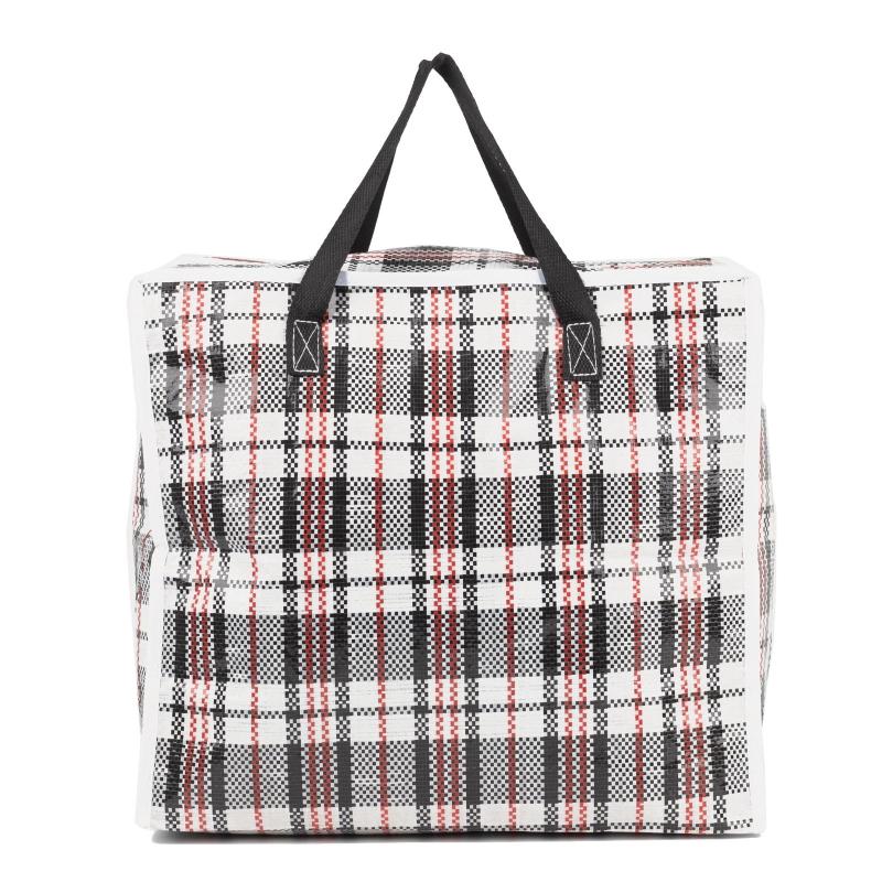 Сумка хозяйственная на молнии Клетка 53+29x48+29см,(103)-96 Туз,ПП,СПП25328