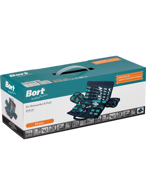 Набор инструмента ручного BORT BTK-45 (93723514)