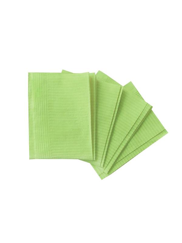Салфетка Салфетки ламинир, 33x45см, зеленые 500 шт/уп, бумага + п/э