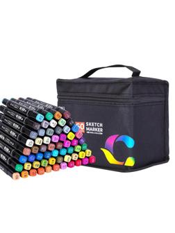 Маркер для скетчинга Deli 60цв. двухстор., E70806-60