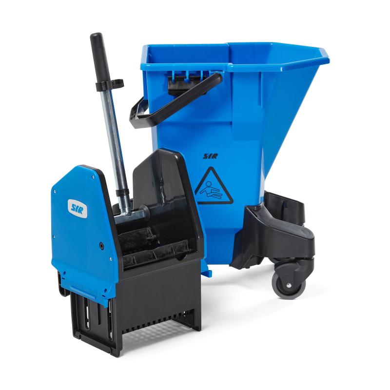 Ведро на колесах SYR 26л (раб.16л) cервисное Эрго NU3 синее NU3B