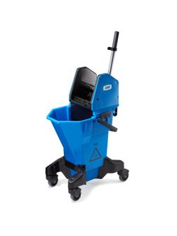 Ведро на колесах SYR 26л (раб.16л) cервисное Эрго NU3 синее NU3B