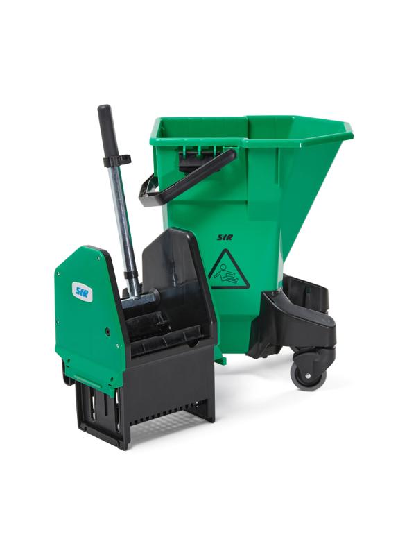 Ведро на колесах SYR 26л (раб.16л) cервисное Эрго NU3 зеленое NU3G