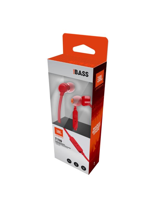 Наушники JBL Tune 110 Red красный (JBLT110RED)