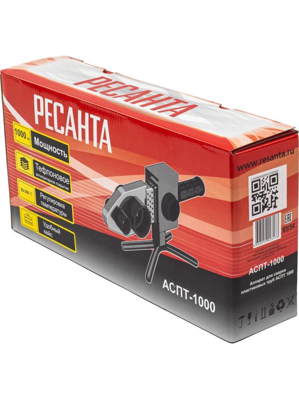 Аппарат для сварки пластиковых труб Ресанта АСПТ-1000 (65/54)