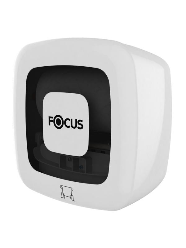 Диспенсер Focus д/рулон полотенец с автомат отрывом белый 8077062/8093486