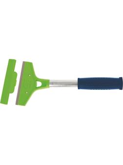 Скребок Сибртех фикс лезвие 100мм металл обрезиненная ручка 300мм 79542