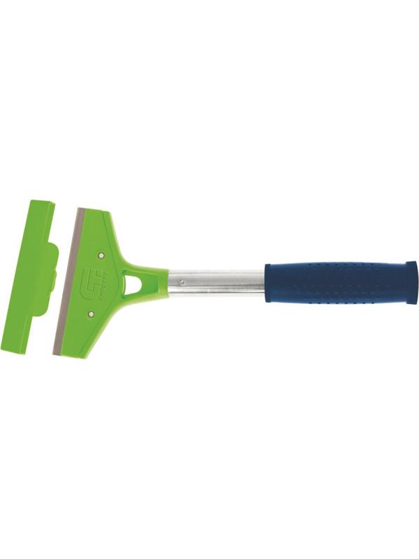 Скребок Сибртех фикс лезвие 100мм металл обрезиненная ручка 300мм 79542