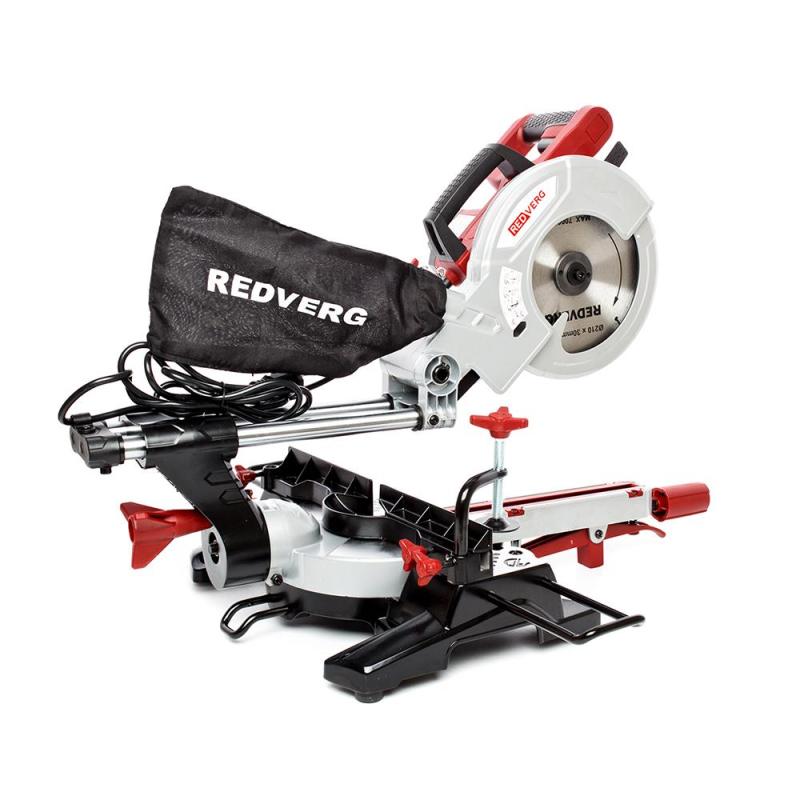 Пила торцовочная с протяжкой REDVERG 1500Вт, d210х30мм (RD-MS210-1300S)