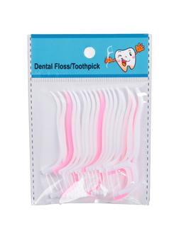 Зубочистки с нитью  7,5x1,5 см 20 шт/уп  3952052