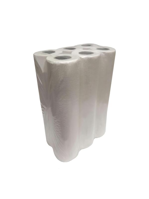 Простыни бумажные Jasmin 2х сл. 50 м. белые, 6 рул/уп