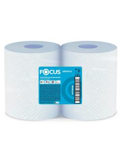 Бумага протирочная FOCUS Jumbo 2сл1000лx2рул/уп350м перф 24х35 5079731 МСК