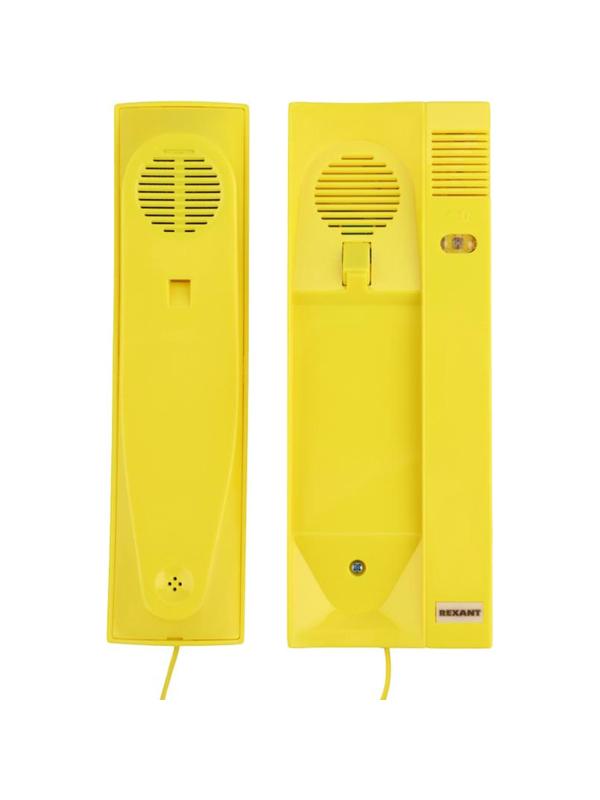 Аудиотрубка домофона,REXANT с индикатором и регулировкой звука RX-322,желт