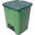 Контейнер-бак мусорный 25л с педалью, зеленый