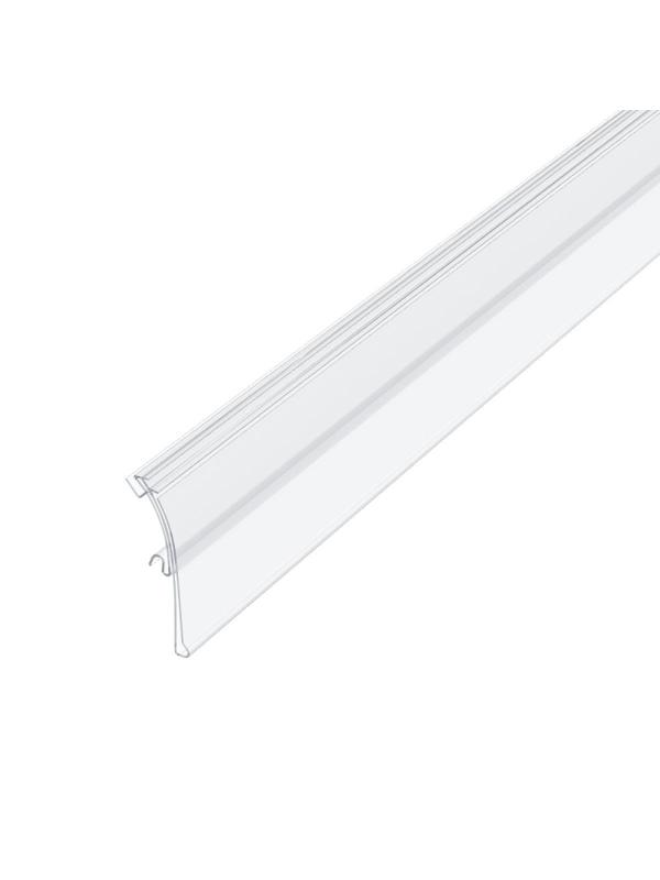 Ценникодержатель полочный HSAC 39 дл.988мм (внут.ш.23мм),прозрачный,70шт/уп