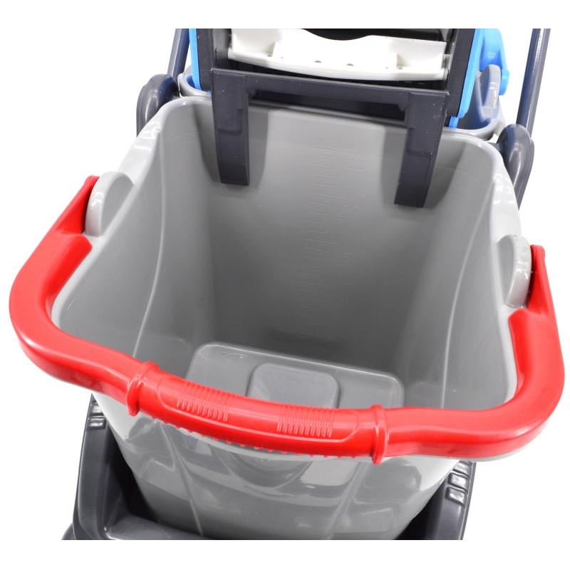 Тележка уборочная двухведерная CK750-Grey 2х25л каркас пластик серая