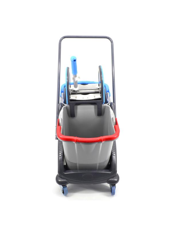Тележка уборочная двухведерная CK750-Grey 2х25л каркас пластик серая