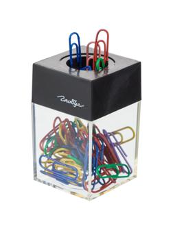 Скрепочница магнитная Глобус ДМ-28П-50,метал.цветн.скреп.28мм(50шт),пластик