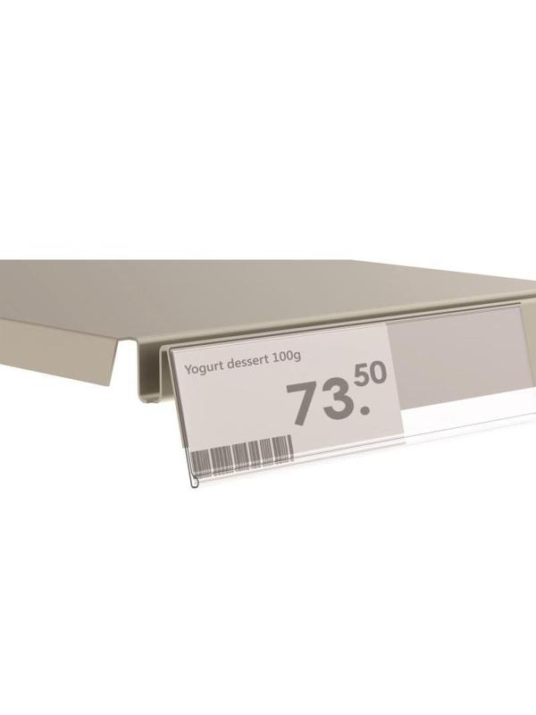 Ценникодержатель полочный самокл. DBR60 дл1250мм, прозрачный, 50шт/уп