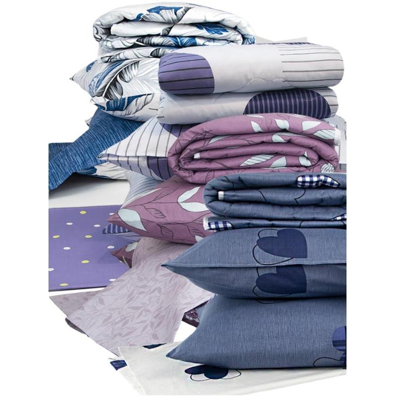 Набор Летний 1,5сп (одеяло, 2 нав.-70х70, простынь- поплин), ассорти