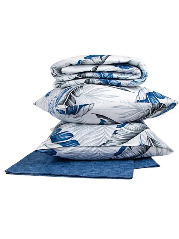 Набор Летний Евро (одеяло, 2 нав.-70х70, простынь- поплин), ассорти