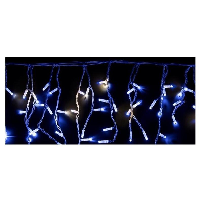 Гирлянда светодиодная Айсикл(бахрома) 176, 4,8х0,6 м,мерцание,Синий 255-163