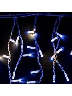Гирлянда светодиодная Айсикл(бахрома) 176, 4,8х0,6 м,мерцание,Синий 255-163
