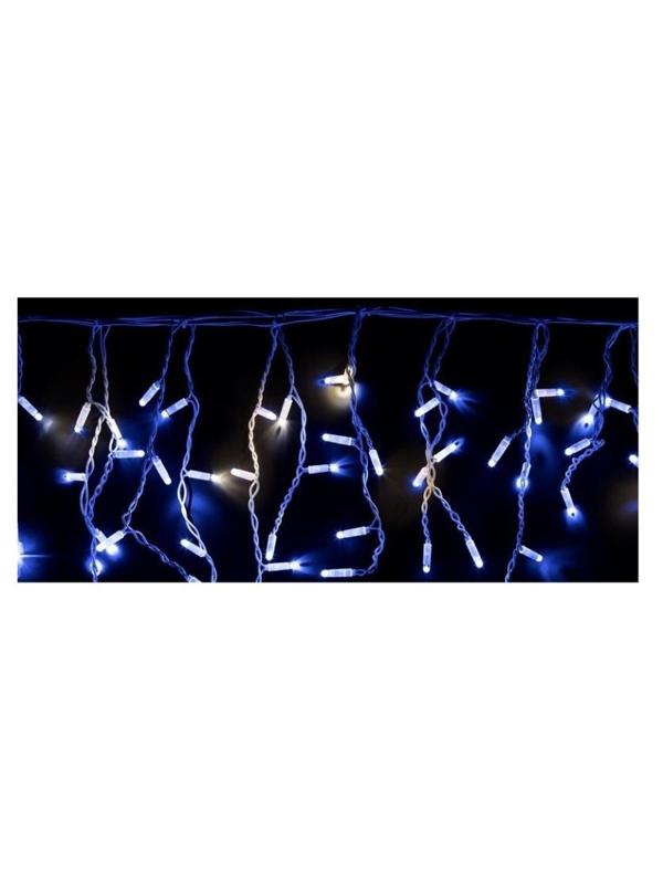 Гирлянда светодиодная Айсикл(бахрома) 176, 4,8х0,6 м,мерцание,Синий 255-163
