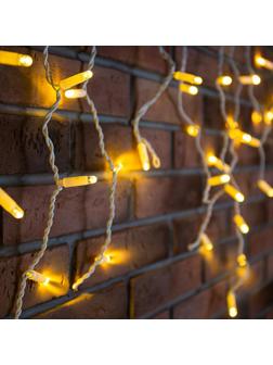 Гирлянда светодиодная Айсикл(бахрома)152, 4,8х0,6м,230В, ТЕПЛ БЕЛ 255-138-6