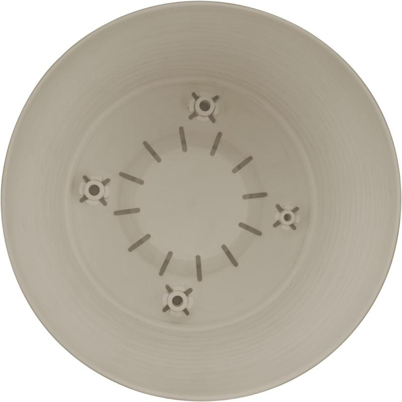 Кашпо ДЮНА D150мм  1,7л с поддоном в асс.(Белый, Кремовый, Серый),М 3068