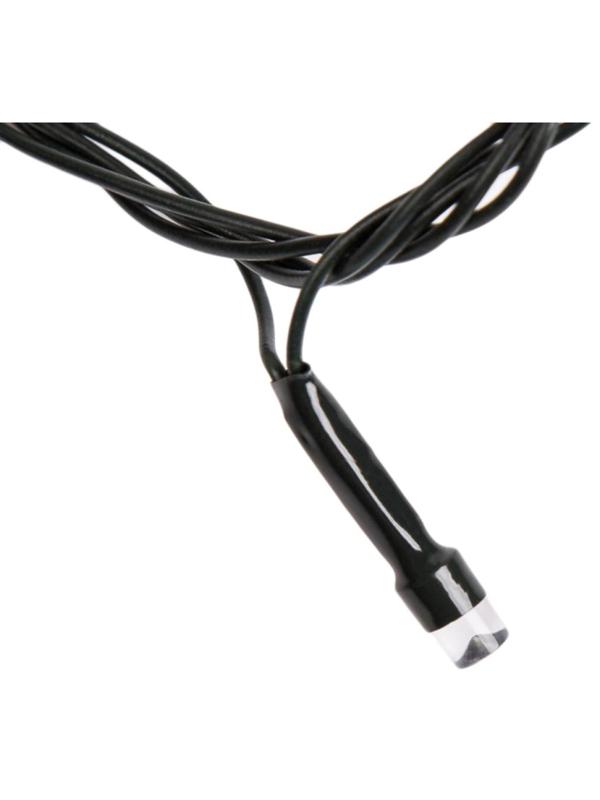 Электрогирлянда Твинкл Лайт 10 м, темно-зеленый ПВХ, 80LED, Теп бел 303-046