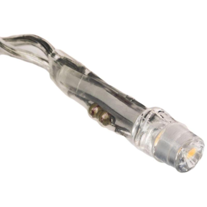 Электрогирлянда Твинкл Лайт 6 метров, прозрач ПВХ, Белый 303-175