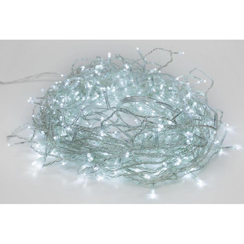 Электрогирлянда Твинкл Лайт 6 метров, прозрач ПВХ, Белый 303-175