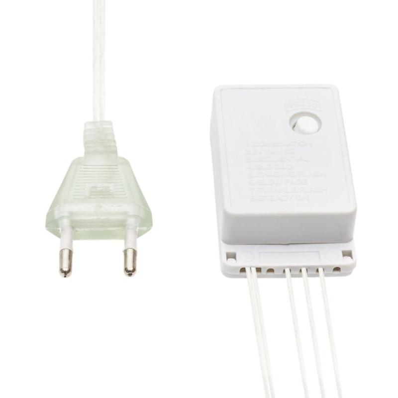 Электрогирлянда Твинкл Лайт 6 метров, прозрач ПВХ, Белый 303-175