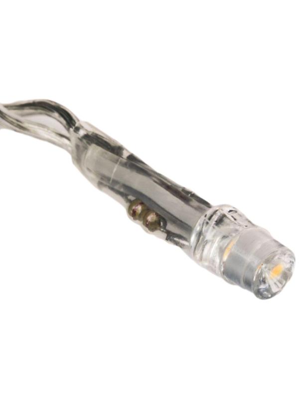 Электрогирлянда Твинкл Лайт 6 метров, прозрач ПВХ, Белый 303-175