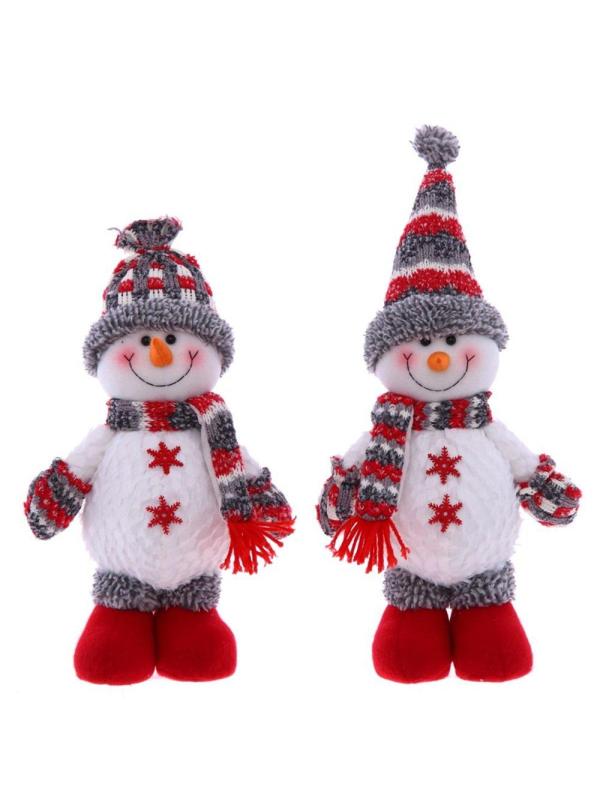 Игрушка набивная Снеговик, L22 W10 H44,5 см, 2в. 752023