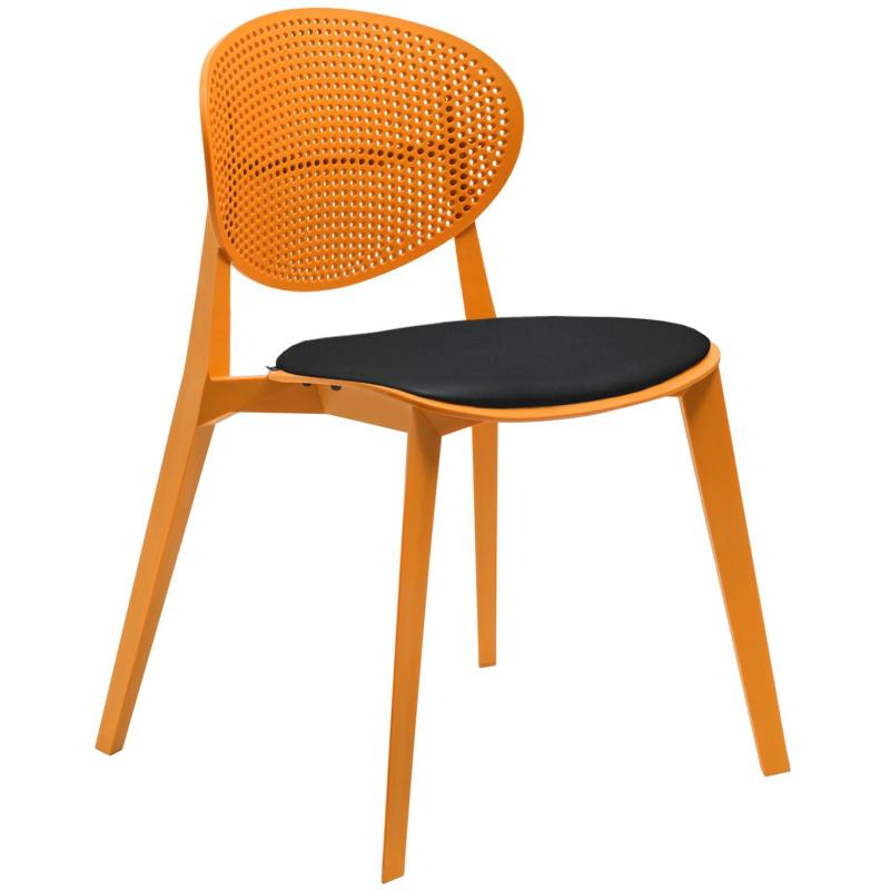 Стул для столовых EL_SHT-S111-CN1 пластик оранжевый/черный