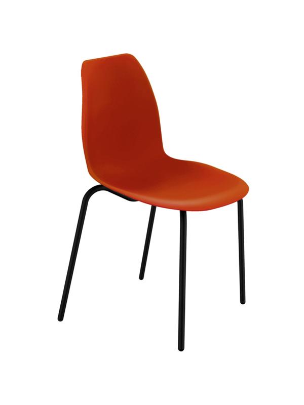 Стул для столовых EL_SHT-ST29/S130 HD пластик красный/черный муар