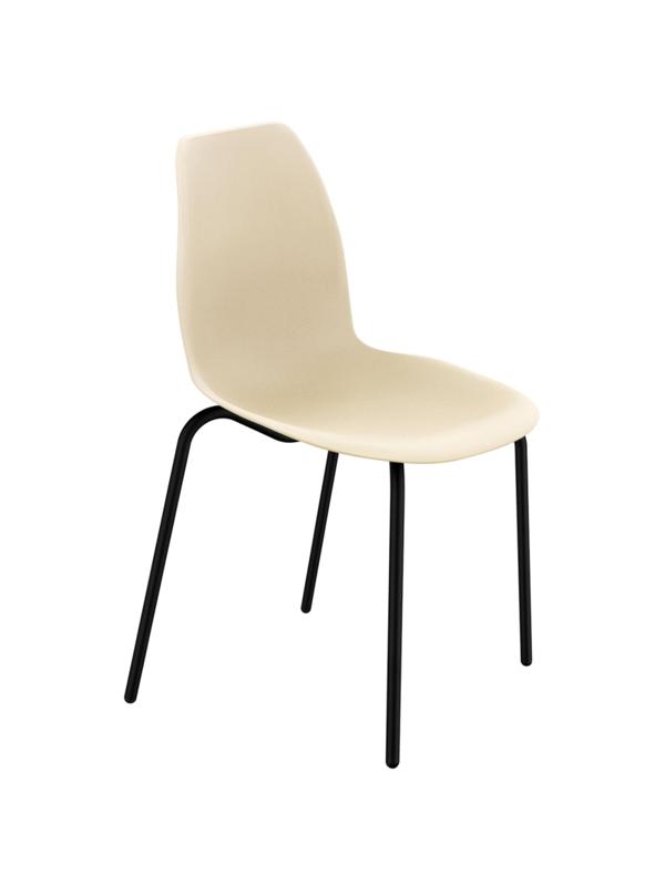 Стул для столовых EL_SHT-ST29/S130 HD пластик бежевый/черный муар