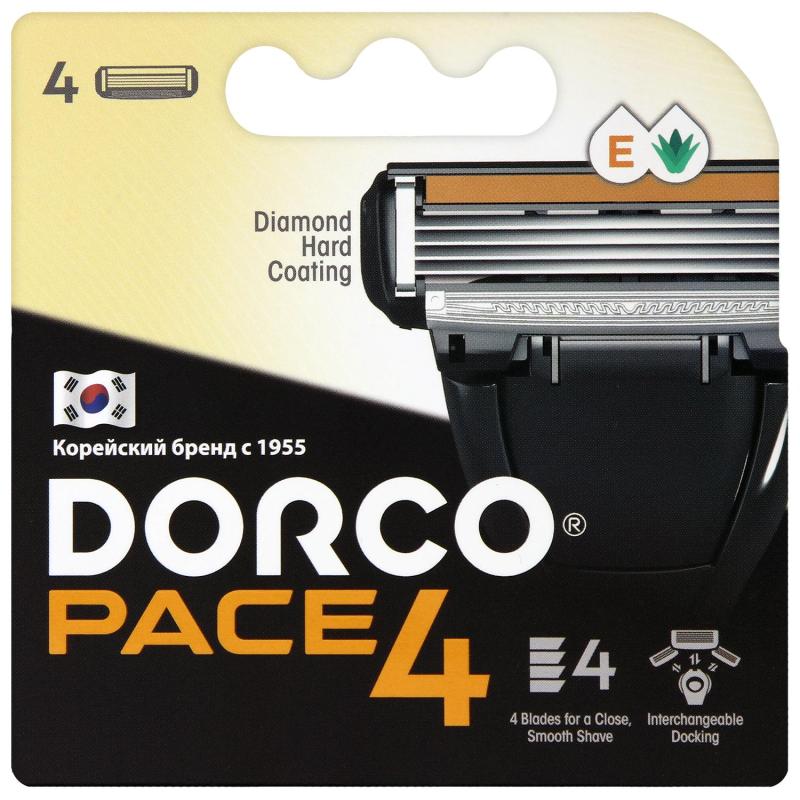 Сменные кассеты для бритья Dorco PACE4, 4лез. FRA1040 4 шт/уп