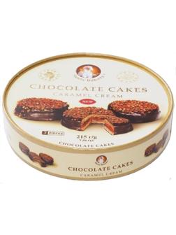 Пирожное Santa Bakery Chocolate Cakes шок. с карам. крем,215г