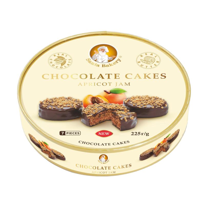 Пирожное Santa Bakery Chocolate Cakes шок. с абр. джемом, 225г