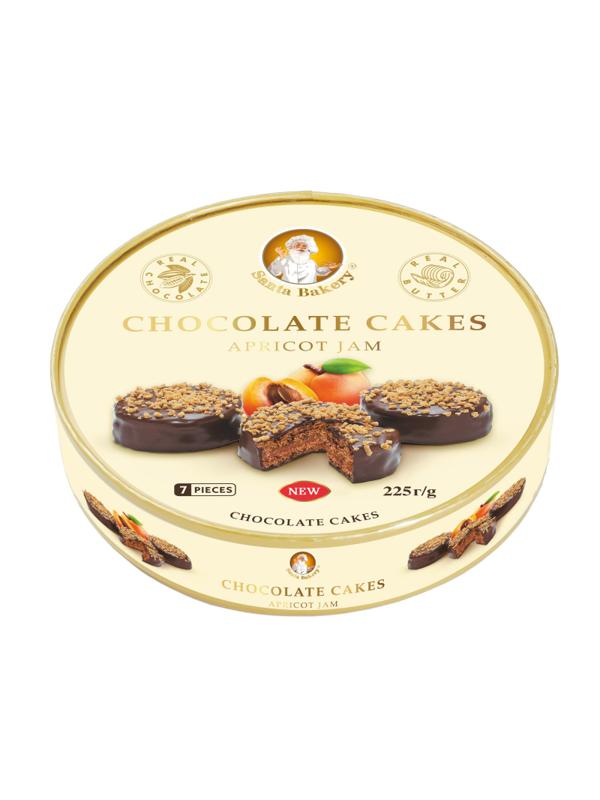 Пирожное Santa Bakery Chocolate Cakes шок. с абр. джемом, 225г
