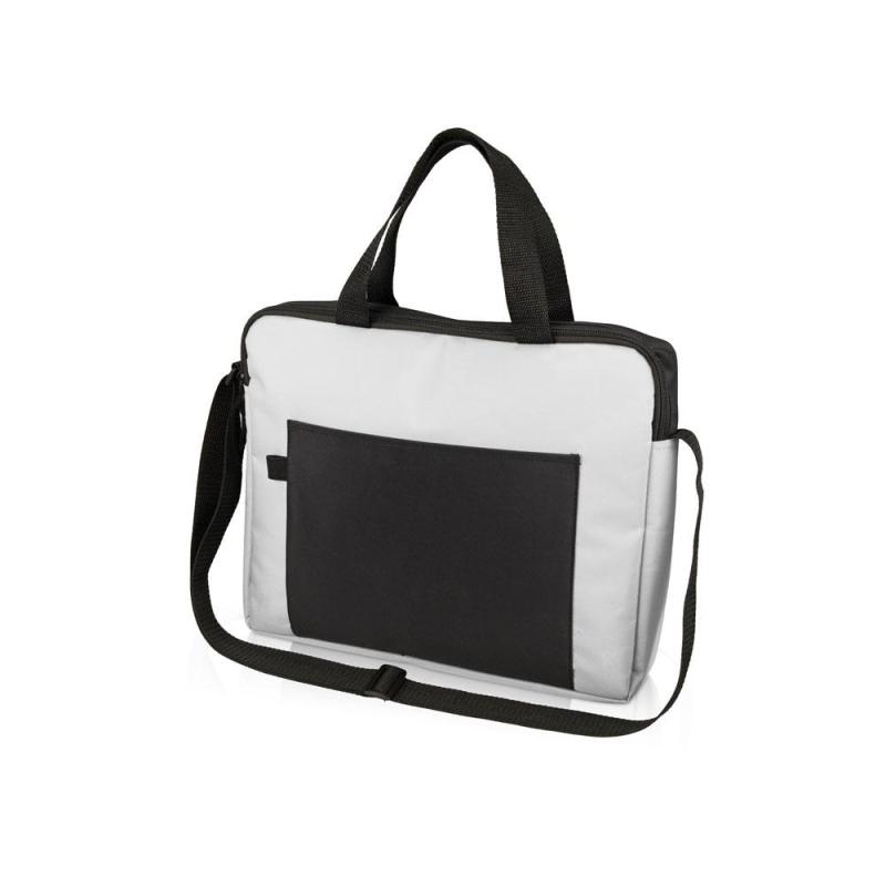 Конференц-сумка для документов'Congress',белый/черный,34х6х29(+1)см,823706