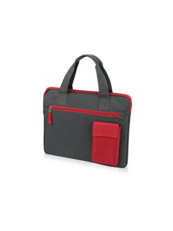 Конференц-сумка для документов'Session',серый/красный,34х2х29,5см,1919303