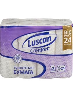 Бумага туалетная Luscan Comfort 2сл бел 100%цел втул 20,04м 167л 24шт/уп