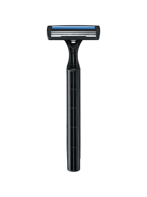 Бритва одноразовая  Муж Бик Экшен 3 лезв увл.полоска П4шт/уп 9194351 черн